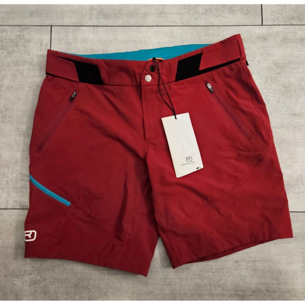Ortovox Brenta Shorts‎ Womens Medium Red Cordura Hiking Alpine Climbing